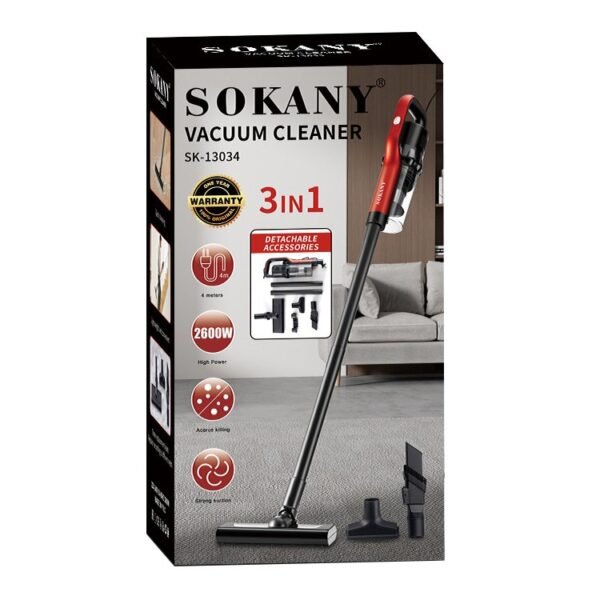 ⁦🧹 مكنسة كهربائية متعددة الوظائف SOKANY – موديل SK-13034⁩ - الصورة ⁦3⁩