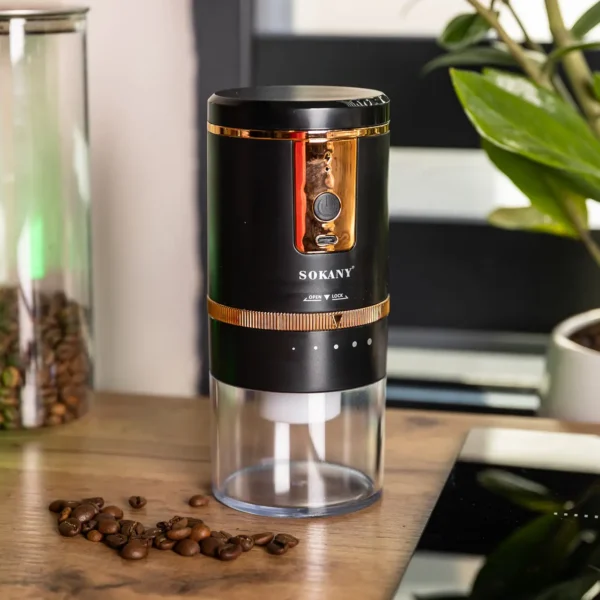 ☕ مطحنة القهوة الكهربائية SOKANY – Image 2