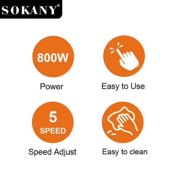 🧁 خلاط يدوي 3 في 1 من SOKANY – Image 3