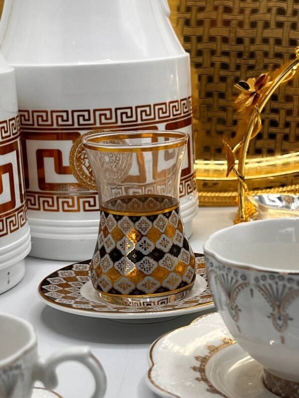 ☕✨ طقم ضيافة فاخر باللون الذهبي ✨☕ – Image 5