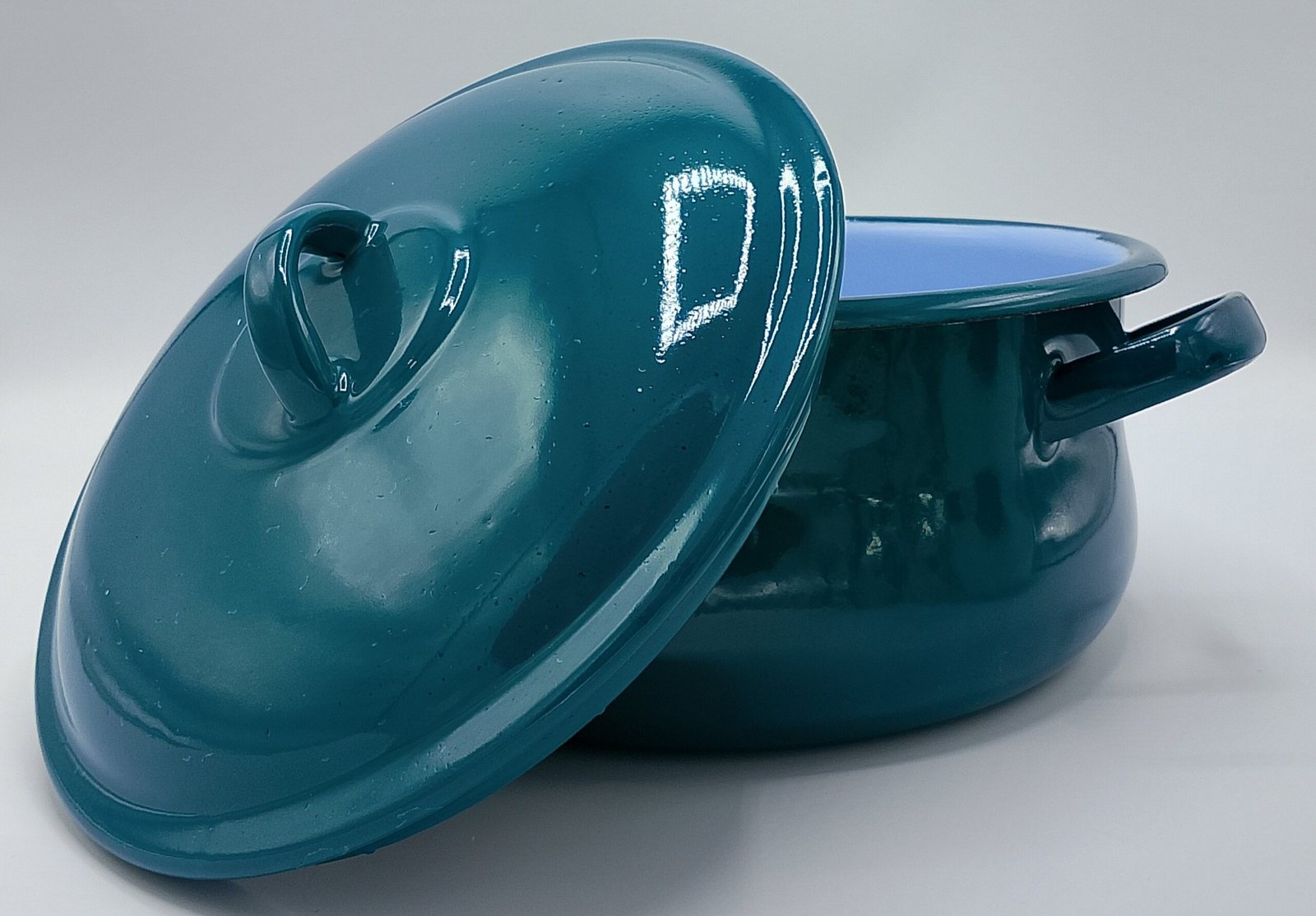 🍲 قدر Emaillé الملون – أناقة الأصالة وجودة التحمل💚💙 – Image 3